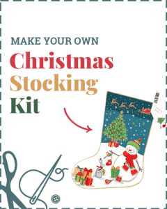 Make Your Own Christmas Stocking Kit - Merry Christmas Stocking