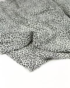 Micro Crepe Fabric - Mini Mono Leopard