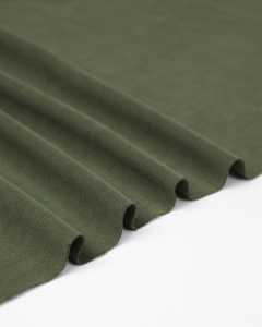 REMNANT Khaki Modal Jersey Fabric - 200cm x 148cm
