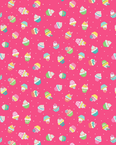 Patchwork Cotton Fabric - Daydream - Cupcakes
