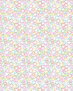 Patchwork Cotton Fabric - Daydream - Hearts