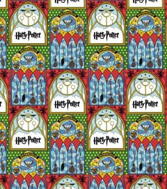 Patchwork Cotton Fabric - Harry Potter™ - Quidditch Stained Glass