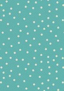 Patchwork Cotton Fabric - Little Matroyshka - Daisy Dot Turquoise