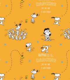Patchwork Cotton Fabric - Peanuts™ - Happiness Is - Dancing