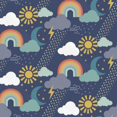 Patchwork Cotton Fabric - Playtime - Rainbows