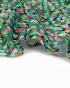 Rayon Challis Fabric - Party Spot - Jelly Beans