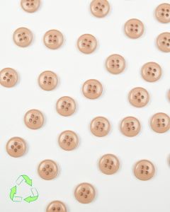Recycled Button - 11mm - Almond