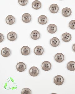 Recycled Button - 11mm - Porcini
