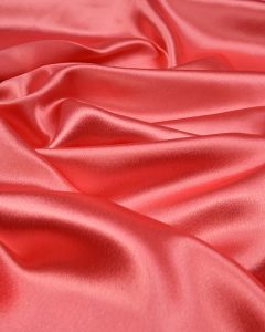 REMNANT Coral Crepe Backed Satin Fabric - 220cm x 115cm