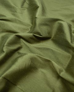 REMNANT Olive Silk Dupion Fabric - 70cm x 140cm