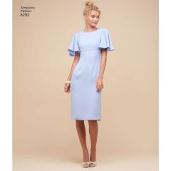 Simplicity Sewing Pattern 8292 - Angel Sleeve Formal Dress