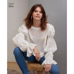 Simplicity Sewing Pattern 8839 - Statement Sleeve Top