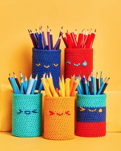 Sirdar Kith & Kin - Happy Pencil Pots Crochet Kit