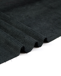Stretch Cotton Corduroy Fabric - Charcoal