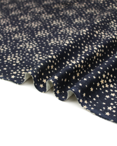 Stretch Cotton Needlecord Fabric - Shadow Star