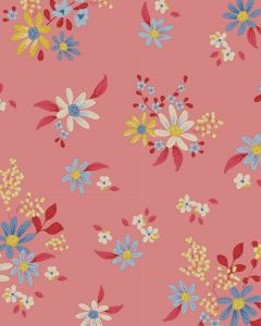 Tilda Patchwork Cotton Fabric - Chic Escape - Daisyfield Pink