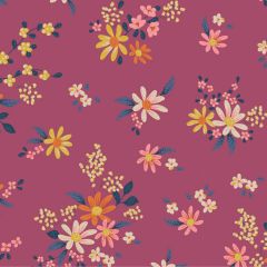 Tilda Patchwork Cotton Fabric - Chic Escape - Daisyfield Plum
