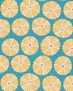 Tilda Patchwork Cotton Fabric - Cotton Beach - Limpet Shell Teal