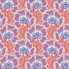 Tilda Patchwork Cotton Fabric - Cotton Beach - Ocean Flower Coral