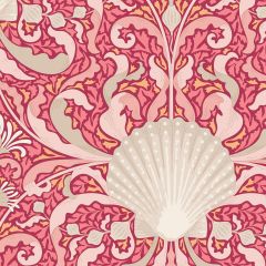 Tilda Patchwork Cotton Fabric - Cotton Beach - Scallop Shell Coral