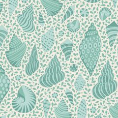 Tilda Patchwork Cotton Fabric - Cotton Beach - Shells Teal