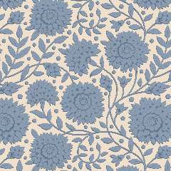 Tilda Patchwork Cotton Fabric - Windy Days - Aella Blue