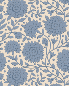 Tilda Patchwork Cotton Fabric - Windy Days - Aella Blue