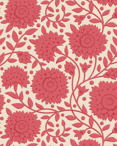 Tilda Patchwork Cotton Fabric - Windy Days - Aella Dusty Red