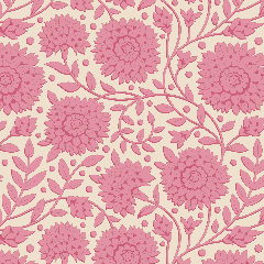 Tilda Patchwork Cotton Fabric - Windy Days - Aella Pink