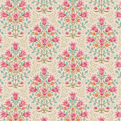 Tilda Patchwork Cotton Fabric - Windy Days - Breeze Pink