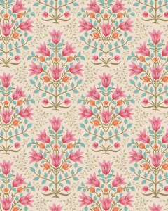Tilda Patchwork Cotton Fabric - Windy Days - Breeze Pink