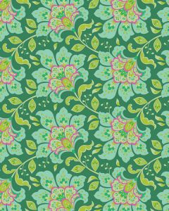 Tilda Patchwork Cotton Fabric - Bloomsville - Flowermarket Pine