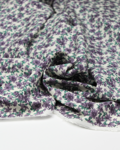 Viscose Challis Lawn Fabric - Lavender Fields