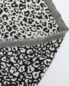 Viscose Jacquard Fabric - Mono Leopard