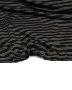 Viscose Jersey Fabric - Porcini Stripe