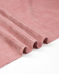Washed Jumbo Corduroy Fabric - Rose Pink