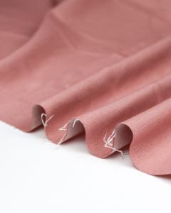 REMNANT Rose Pink Stretch Denim Fabric - 150cm x 150cm 